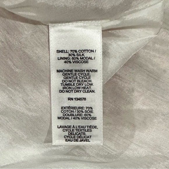 NWT - Vineyard Vines Pink Cotton Silk Floral Smocked Puff‎ Sleeve Dress - Size M - Picture 10 of 10